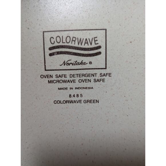 Noritake Colorwave green 8485 speckled stoneware 10.5" dinner plate only - Picture 8 of 8